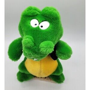 VTG 80s Antics Plush Crocodile Dragon Dinosaur Stuffed Animal Green 1987 Rare